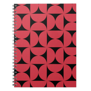 Stilvolle geometrische Formen Muster in rosa Farbe Notizblock