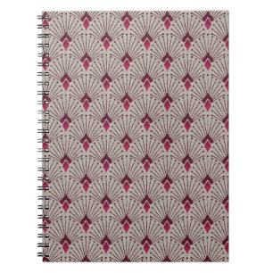 Stilvolle geometrische Muster, Art Deko. Notizblock