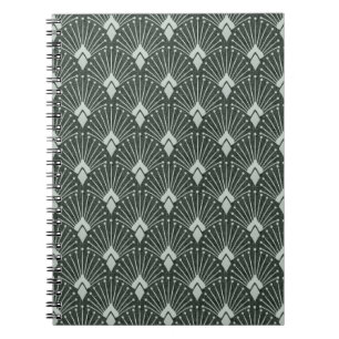 Stilvolle geometrische Muster, Art Deko. Notizblock