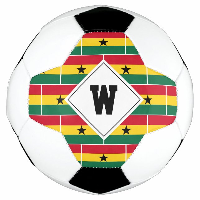 Stilvolle GHANA FLAG Monogram Soccer Ball (Vorderseite)