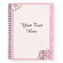 Stilvolle Girly Pink Note Book Document