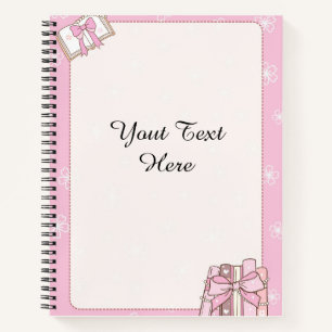 Stilvolle Girly Pink Note Book Document Notizbuch