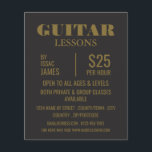 Stilvolle Gitarrenunterricht Werbung Flyer<br><div class="desc">Gitarrenunterricht Werbe-Flyer durch den Business Card Store.</div>