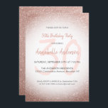 Stilvolle Glam Pink Rose Gold Sparkle 30. Geburtst Einladung<br><div class="desc">Feiern Sie Ihren Geburtstag mit dieser modernen Glam stilvollen rosa Rose Gold Glitzer Sparkle Geburtstagskarte Einladung.</div>