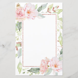 Stilvolle, glänzende Pink Blush Personal Stationer