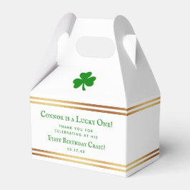 Stilvolle Gold Foil St. Patrick's Day 1. Geburtsta Geschenkschachtel