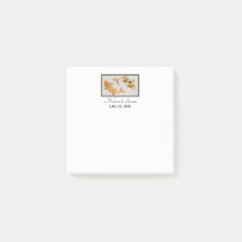 Stilvolle Gold Koi Fish Wedding Event Post-it Klebezettel