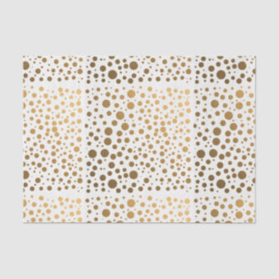 Stilvolle Goldfolieconfetti-Punkte Seidenpapier