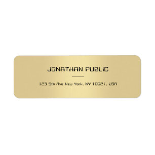 Stilvolle Goldvorlage Elegantes Minimalistisches D