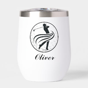 Stilvolle Golfer-Silhouette Personalisiert