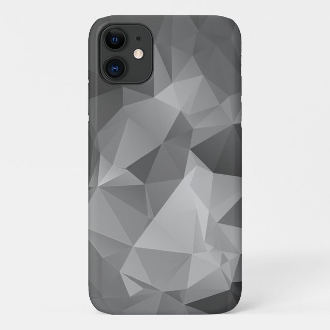 Stilvolle graue Abstrakte Pyramide Kunst, Dichtung Case-Mate iPhone Hülle (Rückseite)