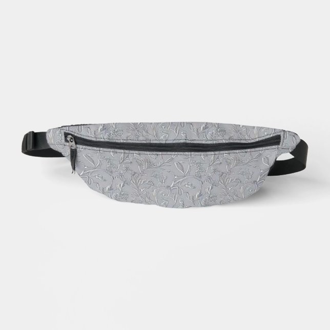 Stilvolle graue Bauchtasche (Vorderseite)