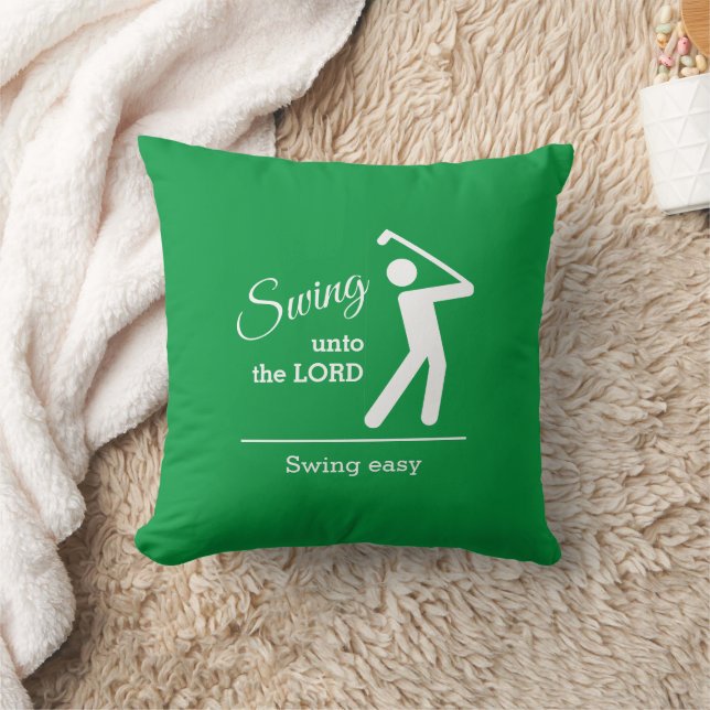 Stilvolle Green Christlich Golf Kissen (Decke)