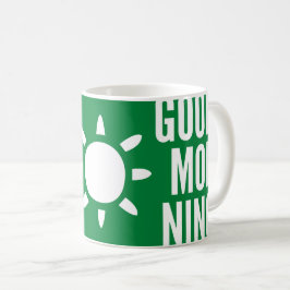 Stilvolle Green Good Morning Sun Tee Tasse