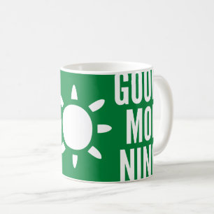 Stilvolle Green Good Morning Sun Tee Tasse