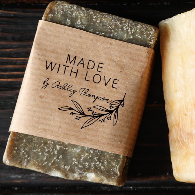 Stilvolle Grünanlage Personalisiert handgefertigt Gummistempel (Stylish Greenery Personalized Handmade By Rubber Stamp)