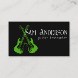 Stilvolle Guitar Calling Card Telefonnummerkarte