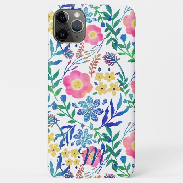 Stilvolle, gürtelrosa Blume handlackieren Case-Mate iPhone Hülle (Rückseite)