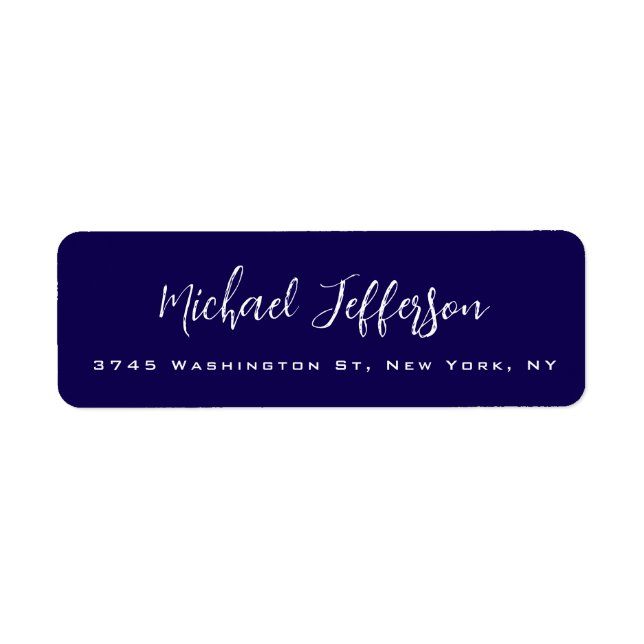Stilvolle Handschrift Creative Trendy Dark Blue (Vorne)