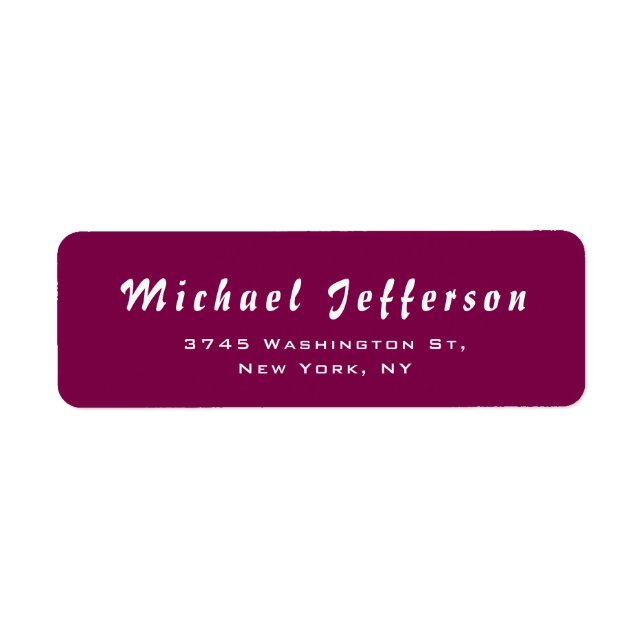 Stilvolle Handschrift Creative Trendy Wine Color (Vorne)