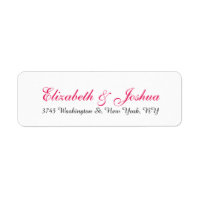 Stilvolle Handschrift Hochzeit Rosa Weiß Elegant