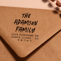 Stilvolle Handschrift Name Moderne Rücksendeadress