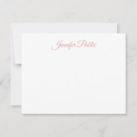 Stilvolle Handschrift Name Rosa Textvorlage flach