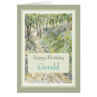 Stilvolle Happy Birthday Personalize Name Card