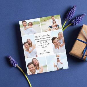 stilvolle Happy Vthers Day 6 Fotos Collage Feiertagspostkarte