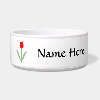 Stilvolle helle rote Tulpe Napf