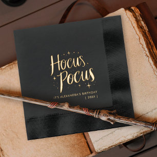 Stilvolle Hexe Wizard Hocus Pocus Magischer Geburt Servietten Mit Folie