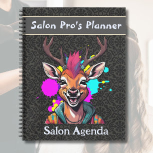 Stilvolle Hirschgeschenke für Friseursalon-Stylist Notizbuch