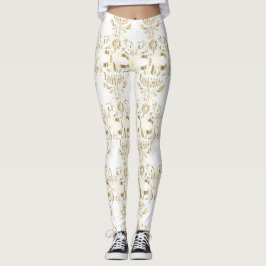 Stilvolle hübsche Schädelknochen Leggings