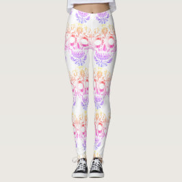 Stilvolle hübsche Schädelknochen Leggings