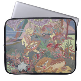 Stilvolle Hunde im Garten Laptopschutzhülle