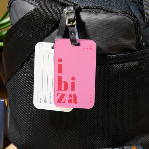Stilvolle Ibiza-Reise Gepäckanhänger
