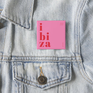 Stilvolle Ibiza Spanien Taste Button