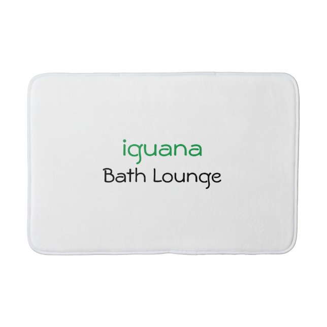 Stilvolle Iguana Bath Lounge Bath Mat Badematte (Vorderseite)