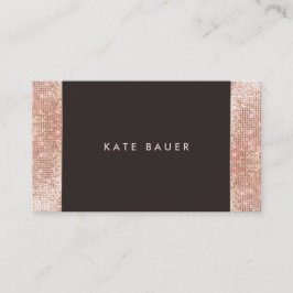 Stilvolle IMITATE Rose Gold Sequin Schönheit und S Visitenkarte