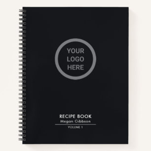 Stilvolle, individuell gestaltete Black Custom Log Notizbuch