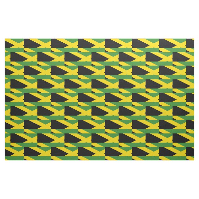Stilvolle JAMAICA-Flagge Stoff (Fat Quarter (45,7 x 55,9 cm))