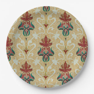 Stilvolle Jugendstil Tulip Foliage GRILLEN Garden  Pappteller