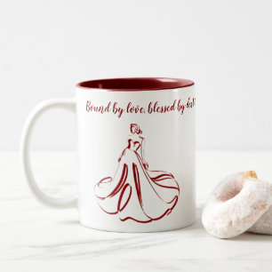 Stilvolle Kaffee-Tasse - Brew with Charm Zweifarbige Tasse