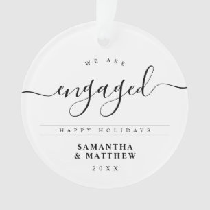 Stilvolle Kalligrafie-Schrift Engagement-Ankündigu Ornament