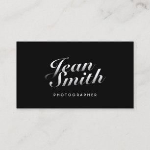 Stilvolle kalligraphische Fotograf-Visitenkarte Visitenkarte