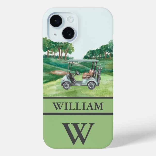 Stilvolle Kartkursklubs Monogram Name Case-Mate iPhone Hülle (Rückseite)