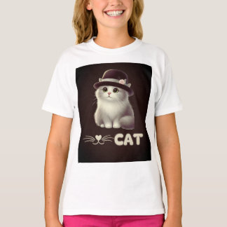 Stilvolle Katze mit Hut - Perfektes Geschenk für K T-Shirt
