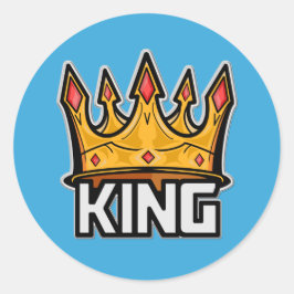 Stilvolle King Crown Sticker