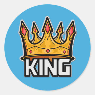Stilvolle King Crown Sticker