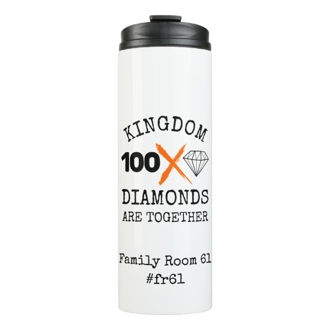 Stilvolle KINGDOM DIAMONDS FR61 Familienzimmer Thermosbecher (Vorderseite)